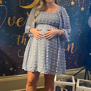 Pink Blush Maternity - Light blue dress